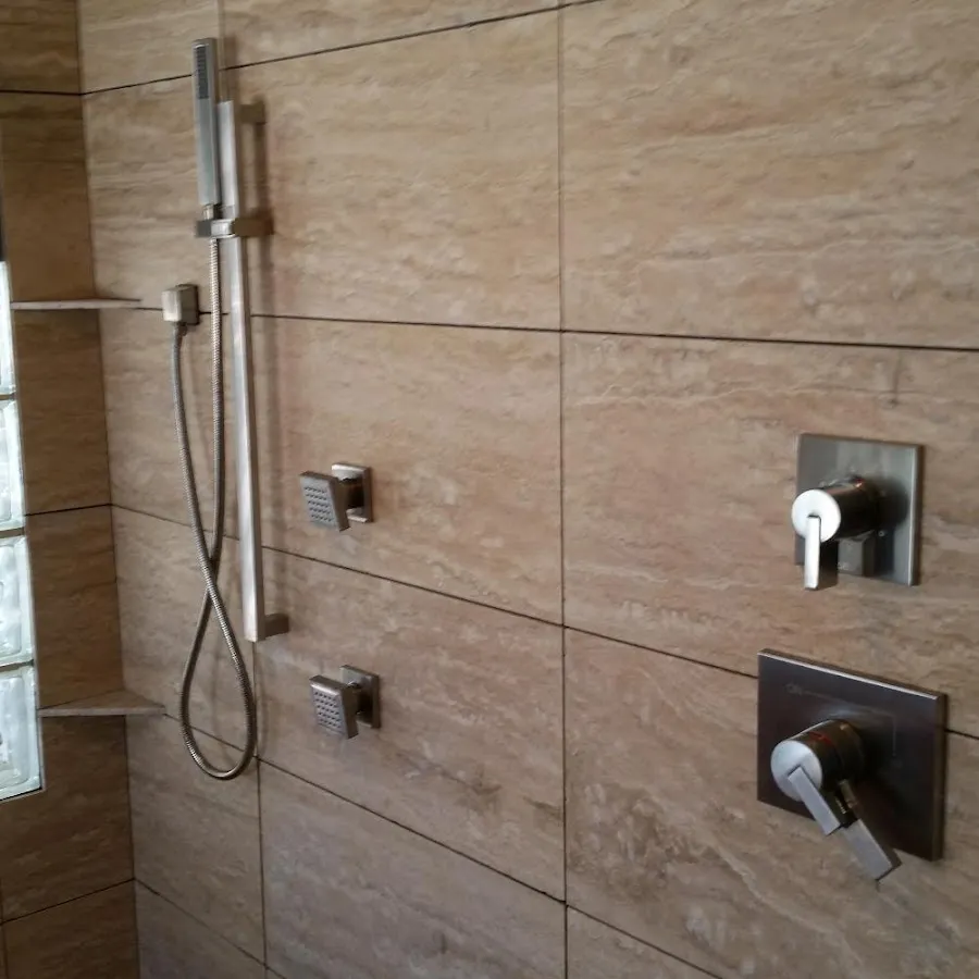 Shower fixture installation for Water Heater Installation in Lackland AFB